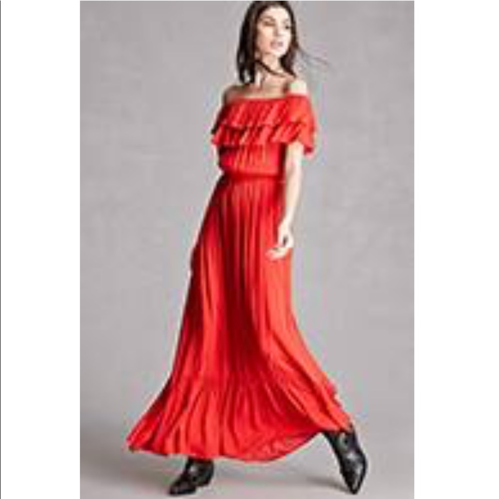Forever21 - Off-the-Shoulder Maxi Dress
